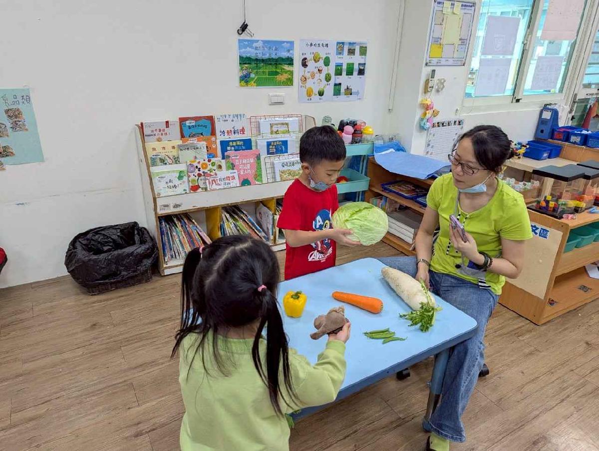 line_album_1140421東勢大肌肉-踢小布球套甜甜圈、推呼拉圈、主題-我的蔬菜湯蔬菜統計、摸神_250421_1